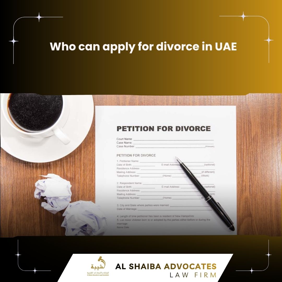 Who can file for divorce in UAE court procedures